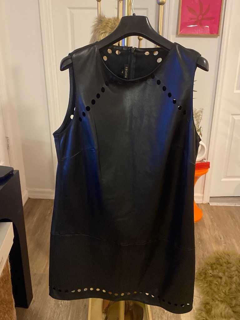 Vintage Escada Leather Dress